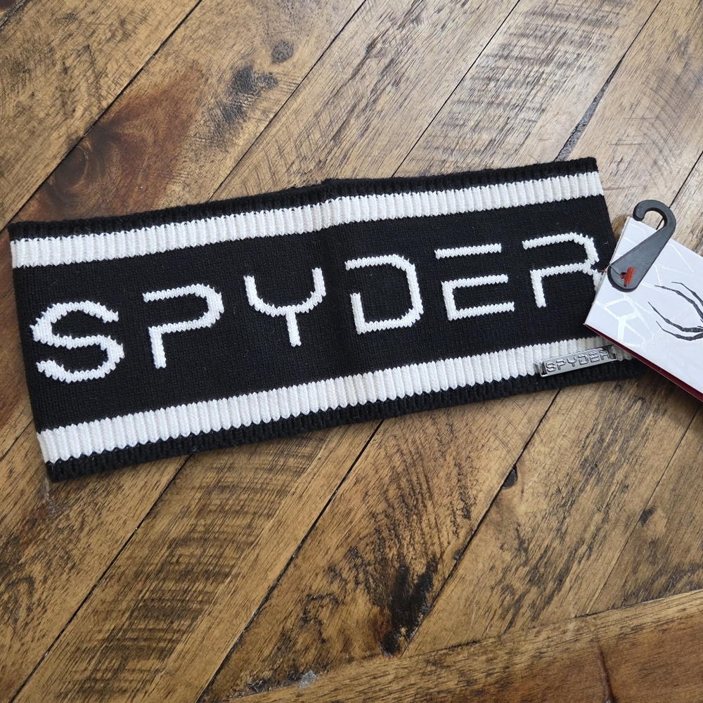 Spyder Women's Black and White Knit Headband